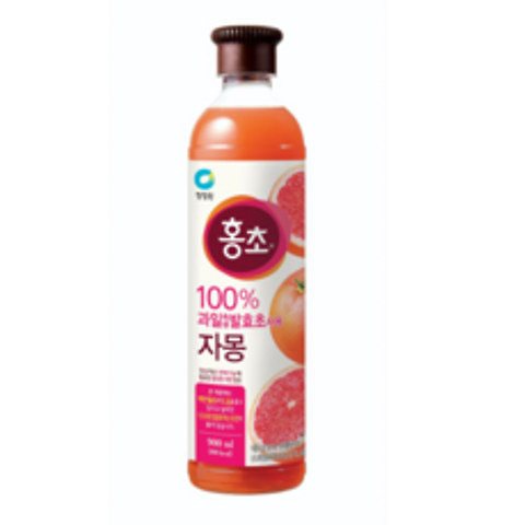 청정원 홍초 자몽 100% 과일숙성 발효초, 1개, 900ml