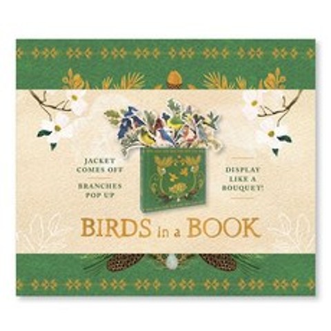 (영문도서) Birds in a Book (Uplifting Editions): Jacket Comes Off. Branches Pop Up. Display Like a Bouquet! Hardcover, Abrams Noterie