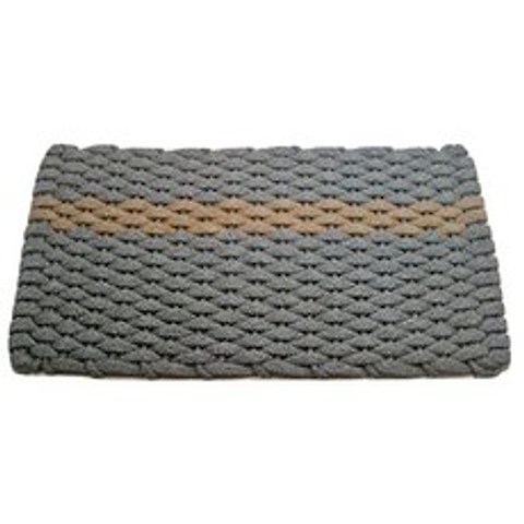 Rockport Roph Doormats 2438389 실내 야외 Doormats 24 x 38 (Gray Family Gray with offset Tan Stripe), 본상품, 본상품