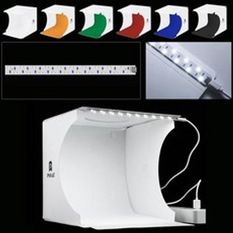휴대용 접는 라이트 박스 사진 스튜디오 소프트 박스 항목 디스플레이에 대 한 설정 LED 라이트 소프트 박스 탁상 촬영 라이트 박스, 1 LED Panel