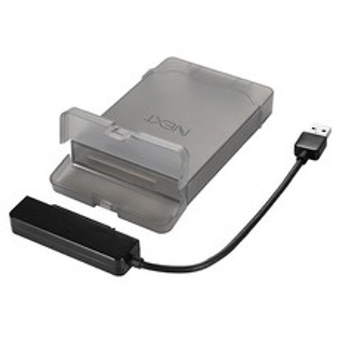 NEXT USB 3.0 to SATA 2.5형 하드케이스 SSD HDD, 하드케이스-블랙