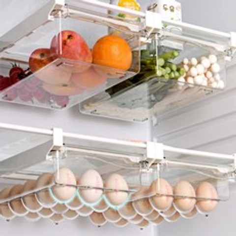냉장고서랍 냉장고슬라이딩트레이 야채칸정리 채소통 대파 달걀보관함 신박한정리, 야채트레이