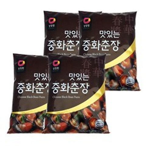 청정원 맛있는 중화 춘장 짜장 소스 250g, 4개