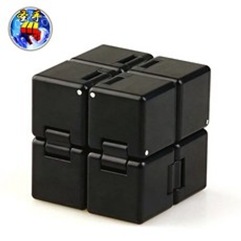 Holy Hand Unlimited Rubik 's Cube 감압 아티팩트 출근하고 손가락 블록을 배출하기 위해 지루함 어린이 성인 완구, 검정