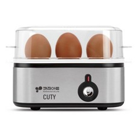 키친아트 계란 삶는기계 찜기 에그 스티머 멀티 쿠커 달걀 찌는기계 보일러 반숙기
