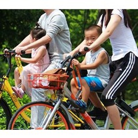 애스티니 휴대용 자전거 유아 동승 아기 안장 시트 보조 의자, 옐로우, 1개