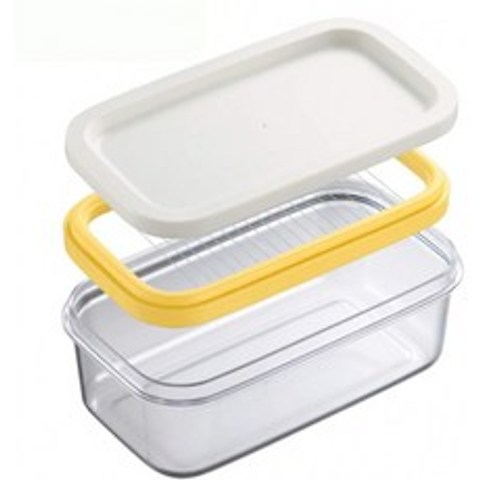 버터 스틱 보관용 뚜껑과 슬라이서가 부착된 Sziqi 버터 통 박스 및 밀폐 버터 키퍼 키친 냉장고 보관 ABS 플라스틱 용기 200g, 단일옵션