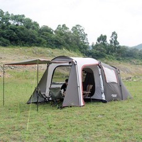 4~8 인용 거실형 차박 텐트 / 대형 캠핑 타프, 카키