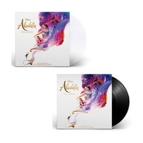 영화 알라딘 OST 엘피판 화이트 또는 블랙 2종 택1 / Disney Records Aladdin The Songs Vinyl LP