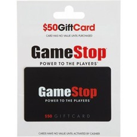 게임스톱 기프트 카드 $50: 기프트 카드, 단일옵션
