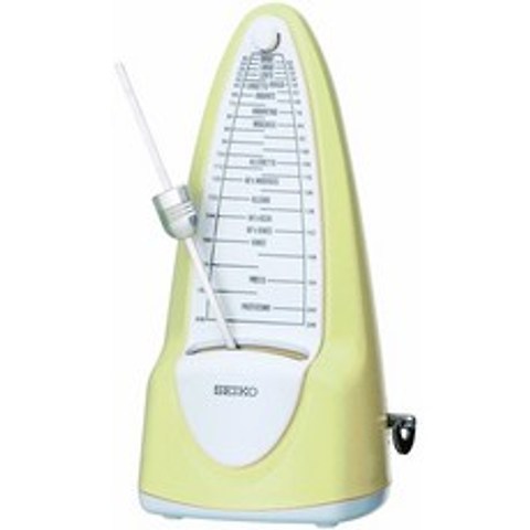 SEIKO (세이코) Seiko Wind-Up Musical Pendulum Metronome spm320y Pastel Yellow (Seiko SPM 320Y), One Color_One Size, One Color, 상세 설명 참조0