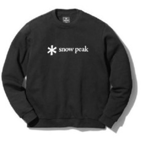 스노우피크 snow peak Printed Logo Sweat Pullover SPSSW21SU00200 Black 사이즈 1 아웃도어 스웨트 여성