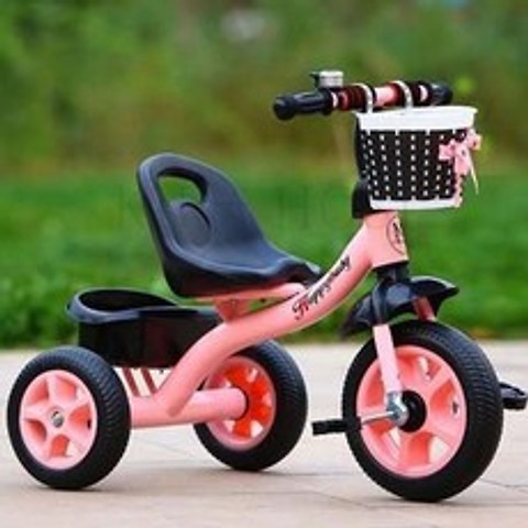 어린이 자전거 유아용 삼륜자전거 세발자전거 67 DP5omoa9 kirahosi, 핑크 고급 배치