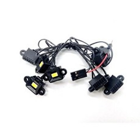 XQRC 휠 브로우 램프 용 방수 LED 램프 키트 110 traxxas trx6 g63 trx4 G500 RC 자동차 업그레이드 액세서리
