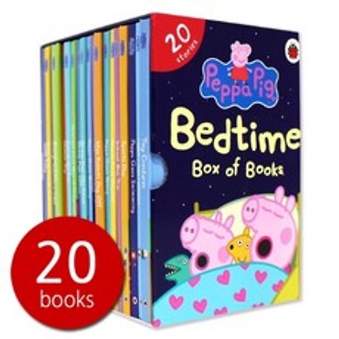 Peppas Bedtime Box of Books:20 x Mini Hardback Rigid Slipcase, Ladybird Books
