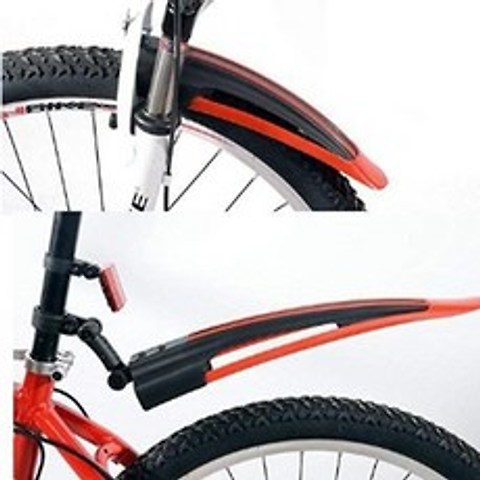 자전거 흙받이 머드가드 쉬운 탈착 MTB 일반공용 레드, 단품