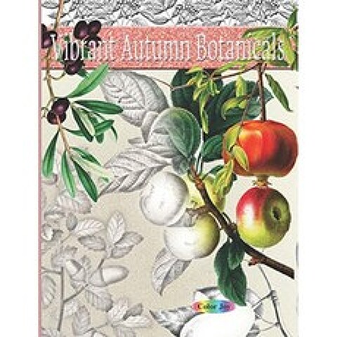 활기찬 가을 식물 : 성인을위한 그레이 스케일 가을 색칠하기 책, 단일옵션
