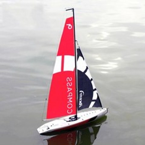 Surwish-barco a control remoto para niños juguete de velero sin batería 65cm 24G 4 canales bricolaje, 블랑코