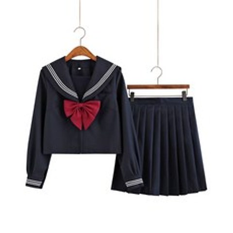 【赫3B】 일본교복 스커트 반팔 여성 학생교복 정장 투피스 MI_B6 귀여운 중학생 고등학생