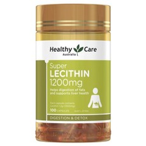 Healthy Care Super Lecithin 1200mg 100 Capsules, 1병, 100정