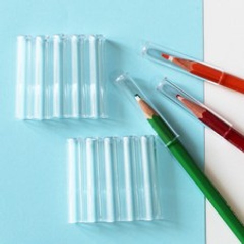 [디자인소머즈] 투명 연필캡 (10개입), 단품