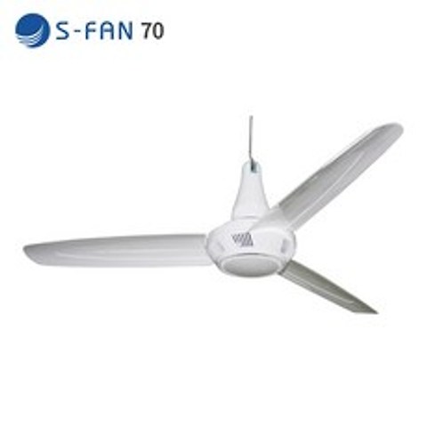 S-Fan70 천장형선풍기 실링팬 3개 세트 캠핑용 선풍기, 흰색, 1세트