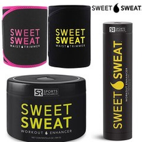 SWEET SWEAT 스윗 스웻 복부벨트 발열 스틱 크림, 3-1.복부벨트 핑크(M)