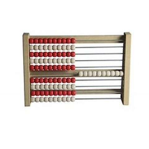 WISSNER® 능동적 학습-100s Abacus Rojo / Blanco-RE-Wood®, 단일옵션