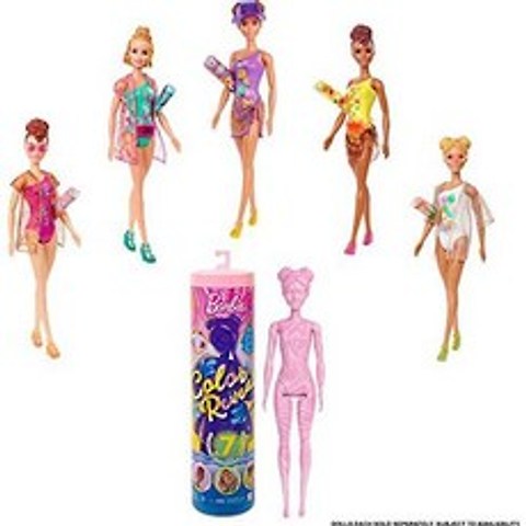 Barbie Barbie Color Reveal Doll with 7 Surprises: 4 Mystery Bags Shoe, 상세내용참조, 상세내용참조, 상세내용참조
