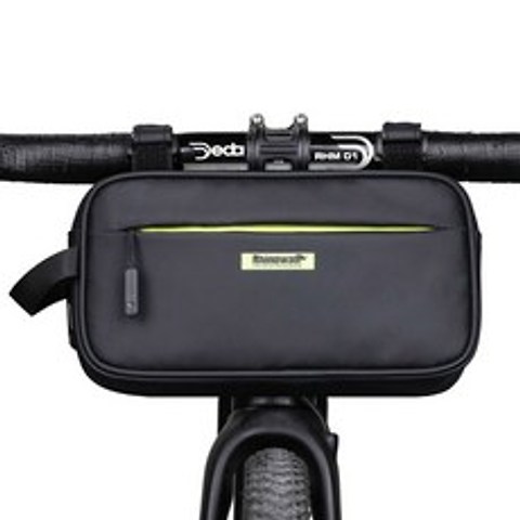 RHINOWALK 자전거 프레임 가방 킥보드 핸들가방 X21921, 블랙
