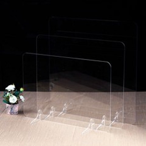 투명 아크릴 식당 학교 도서관 관공서 카페 가림막 칸막이, 2인용 표준형(60x50cm)