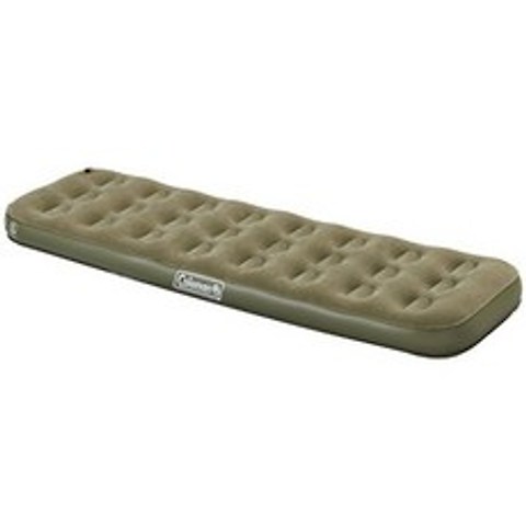 Coleman Comfort 싱글 콤팩트 Flocked Surface Inflatable Camp Air Bed-Green 189 x 65 x 17 cm