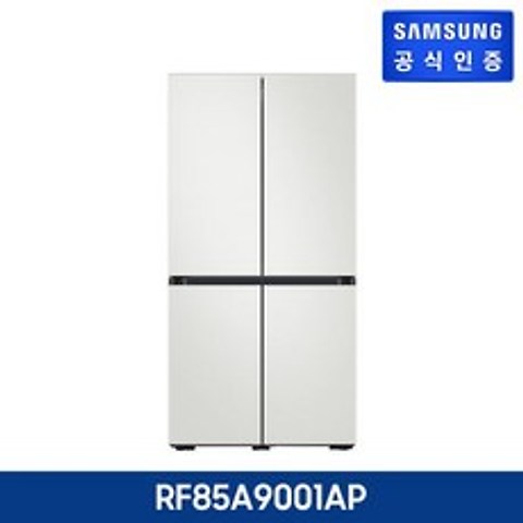 1등급 4도어 삼성 BESPOKE 냉장고(RF85A9001AP)+전자레인지+청소기, 차콜