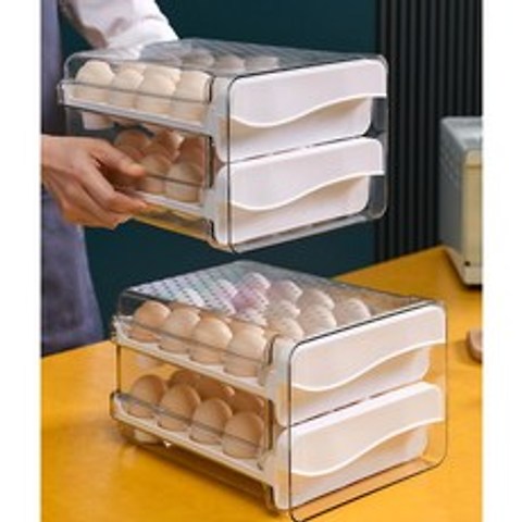 생활해법 슬라이딩 에그박스 서랍 정리함 계란보관함 트레이 계란보관용기 계란통 40구