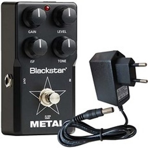 블랙 스타 LT 금속 일렉트릭 기타 효과 페달 + 드럼 9V 전원 공급을 유지