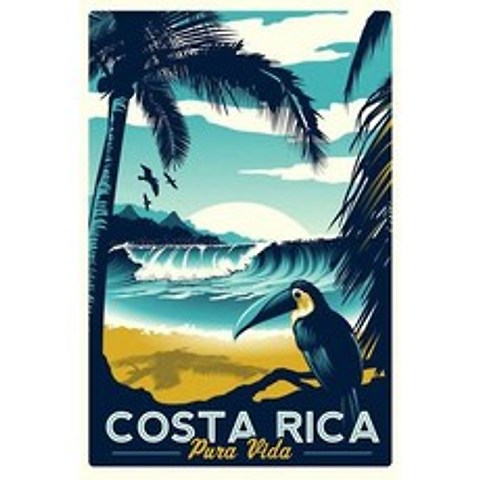 Vintage Art Costa Rica Sticker (Old Rican Logo Pura Vida Visit), 본상품
