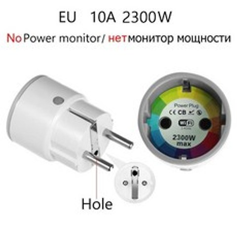 AVATTO Mini Standard 16A EU Smart Wifi Plug with Power Monitor Smart Socket Outlet Works with Google, 협력사, EU10A