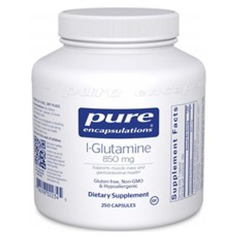 Pure Encapsulations L글루타민 850 mg 250개, 1개