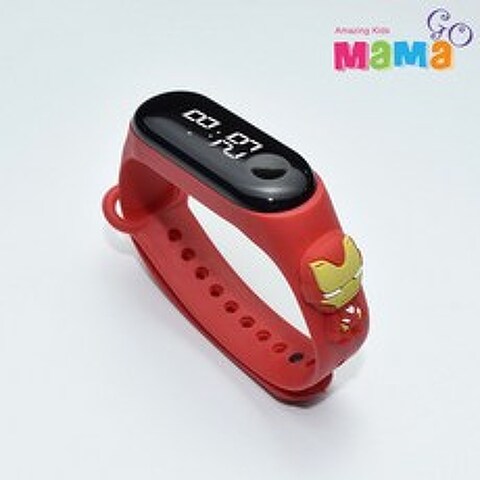 [마마고] 어린이 키즈 히어로 캐릭터 터치 전자 손목시계 미밴드 새학기 입학선물 생일선물