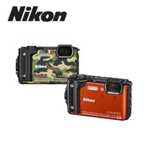 [니콘] 정품 쿨픽스 W300s 방수카메라 / COOLPIX W300s / 수심 30m 까지 대응 / 추운지역에서도 촬영가능 / 아웃도어 카메라, 오렌지