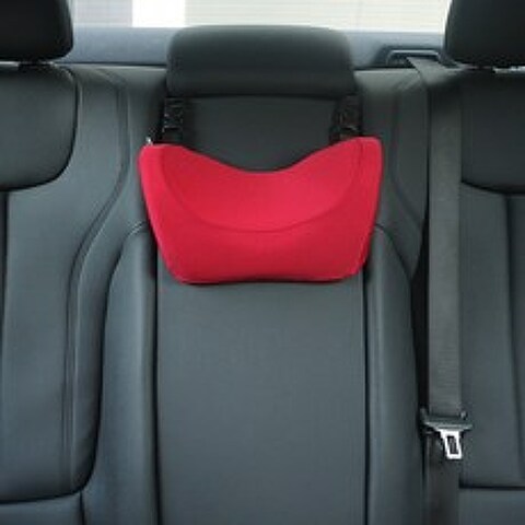 어린이 안전 벨트 컨디셔닝 고정기 보조 스트랩 어깨 보호대 간이 의자 휴대용, 머리베개-와인