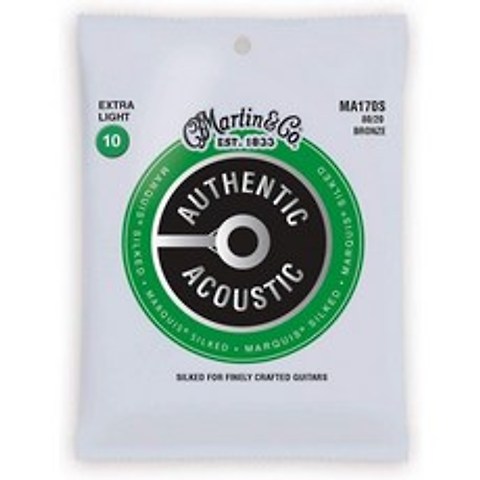MARTIN 포크 기타 AUTHENTIC ACOUSTIC Marquis Silked MA170S Extra Light .010-.047