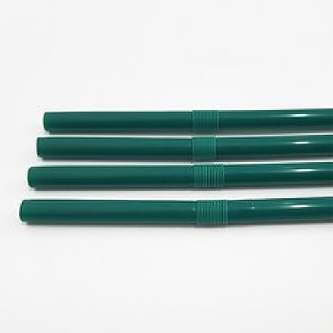 7mm 25cm 주름빨대 벌크개별포장-초록색 (500개), 없음, 벌크포장