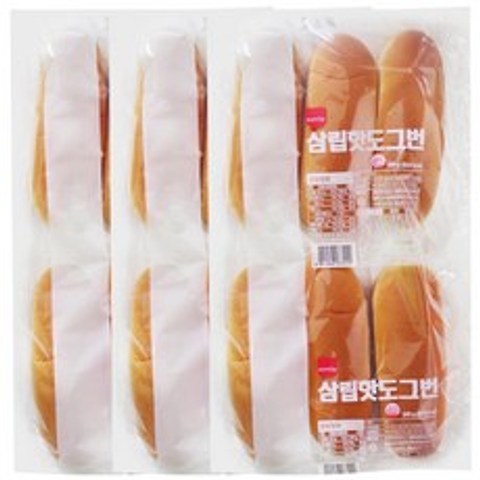 삼립 핫도그빵 3봉(18개입), 1세트
