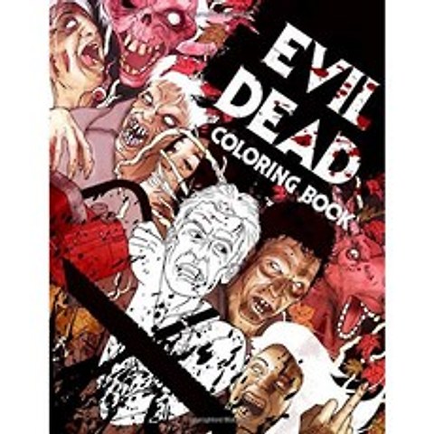 Evil Dead Coloring Book : Supernatural Horror Illustration 성인을위한 색칠하기 책 휴식 선물, 단일옵션