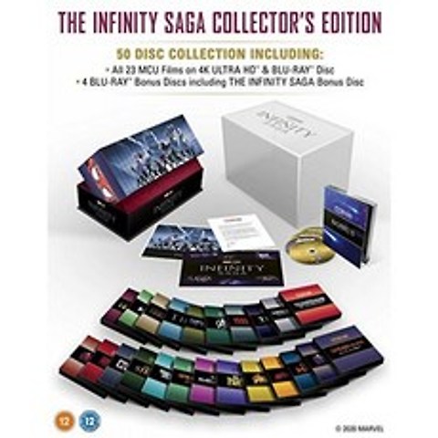 Marvel Studios : The Infinity Saga-Collector s Edition Complete Box Set UHD [Blu-ray] [2020] [지, 단일옵션