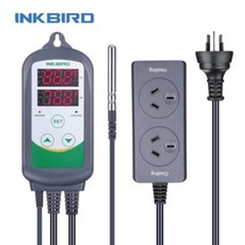 Inkbird controlador de temperatura de doble relé dispositivo de calefacción y refrigeración ITC 308, 중국, AU 소켓