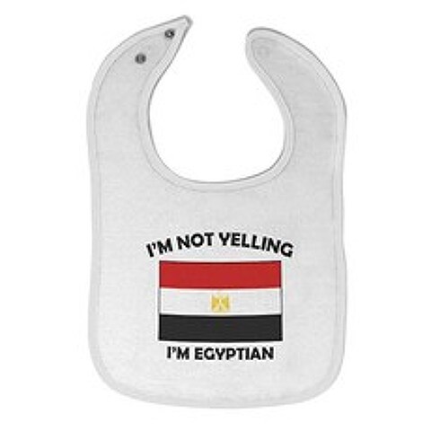 EOM 사용자 정의 아기 턱받이 burp 옷감 나는 이집트 이집트 이집트 이집트의 코튼 아기 아이템 아기 [White Design Only] - E004507ZRVS4H42, White Design Only