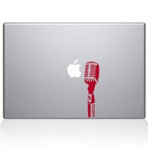 Open Mic MacBook Decal Vinyl Sticker - 13 MacBook Air - Red (1140-MAC-13A-DR), 본상품