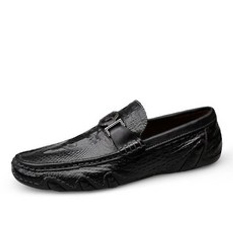 남성로퍼 YEINSHAARS Crocodile Skin Loafer Shoes Men Genuine Leather Slip-on Moccasins Handmade Man Casual Shoes Drive Walk Luxury Leisure